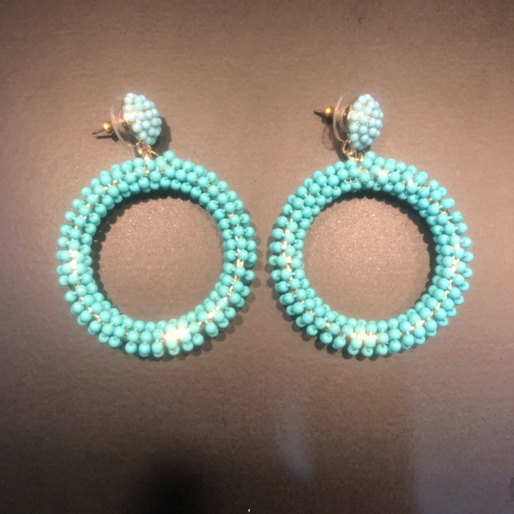 beaded dangle earrings